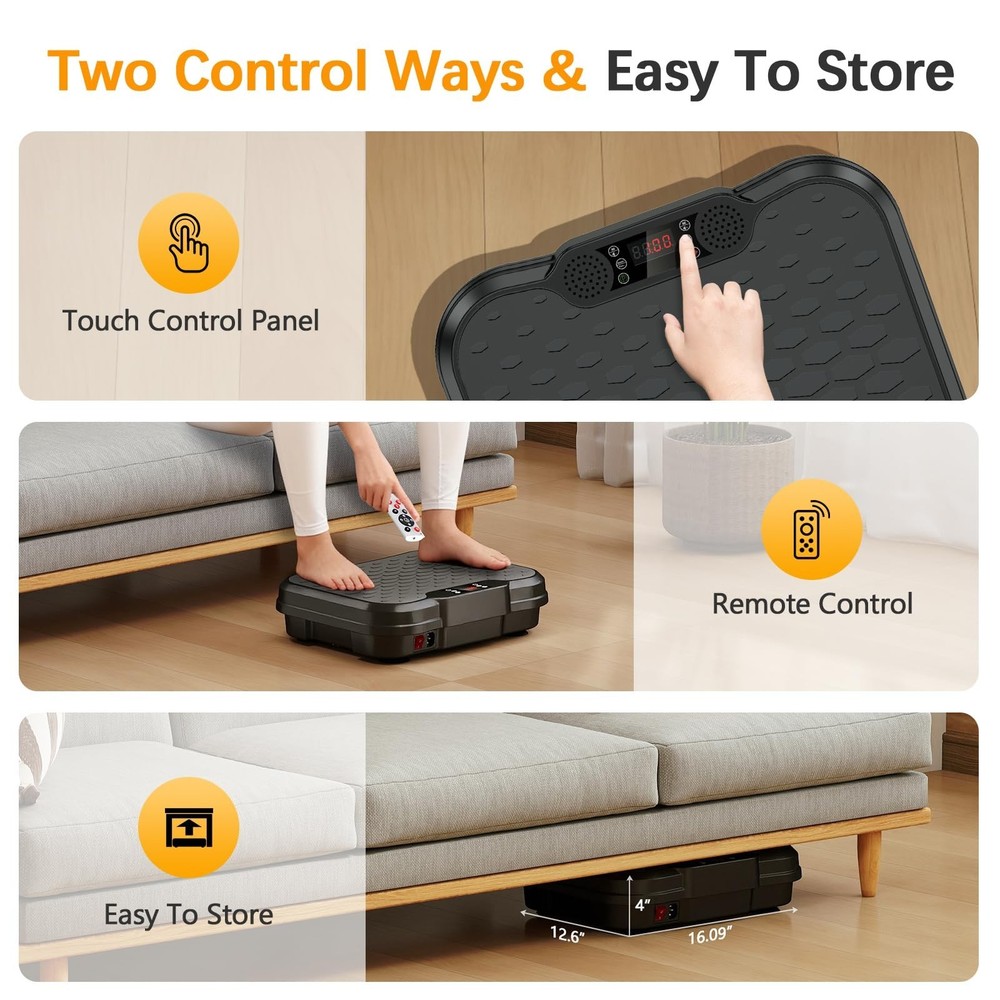 NXSCI Vibration Plate Exercise Machine,Vibrating Platform for Lymphatic Drain...