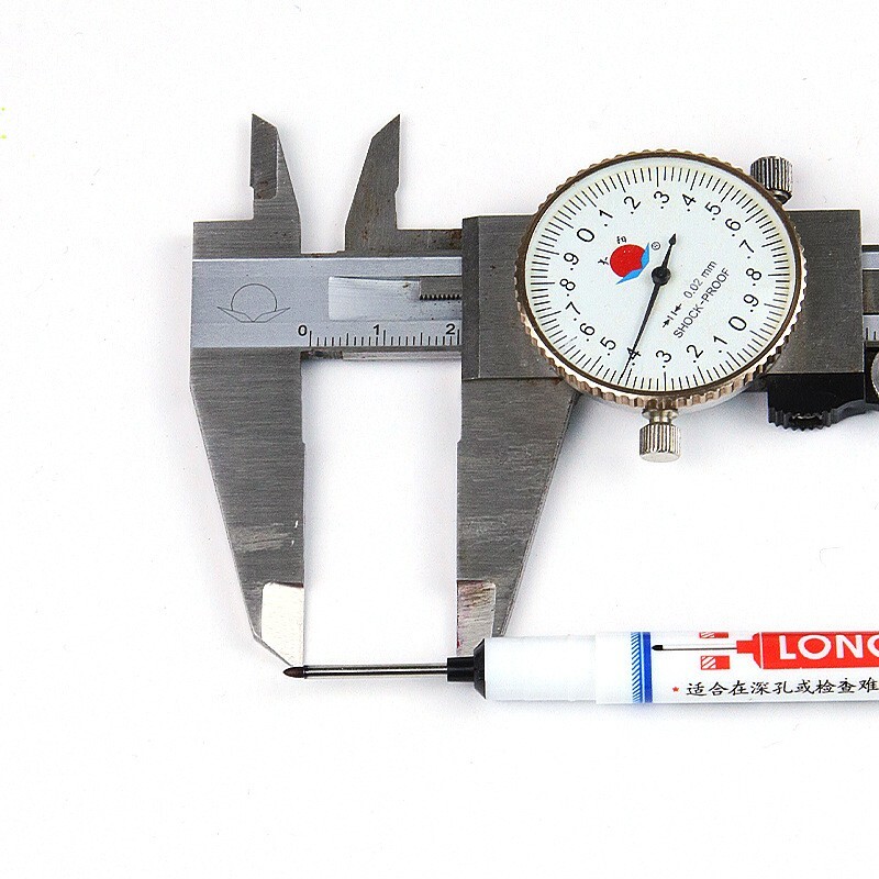 3 Pcs/Set Long Head Marker Pens Bathroom Woodworking Deep Hole Marker Set