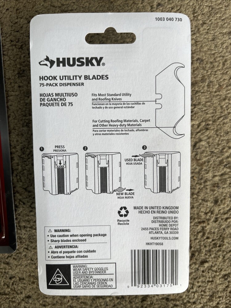 Husky Hook Utility Blade Dispenser (75-Pack)