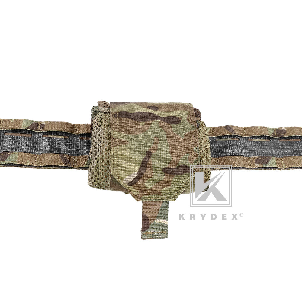 KRYDEX Tactical Mesh Dump Pouch Drop Pouch Magazine Recycling Pack MOLLE/BELT