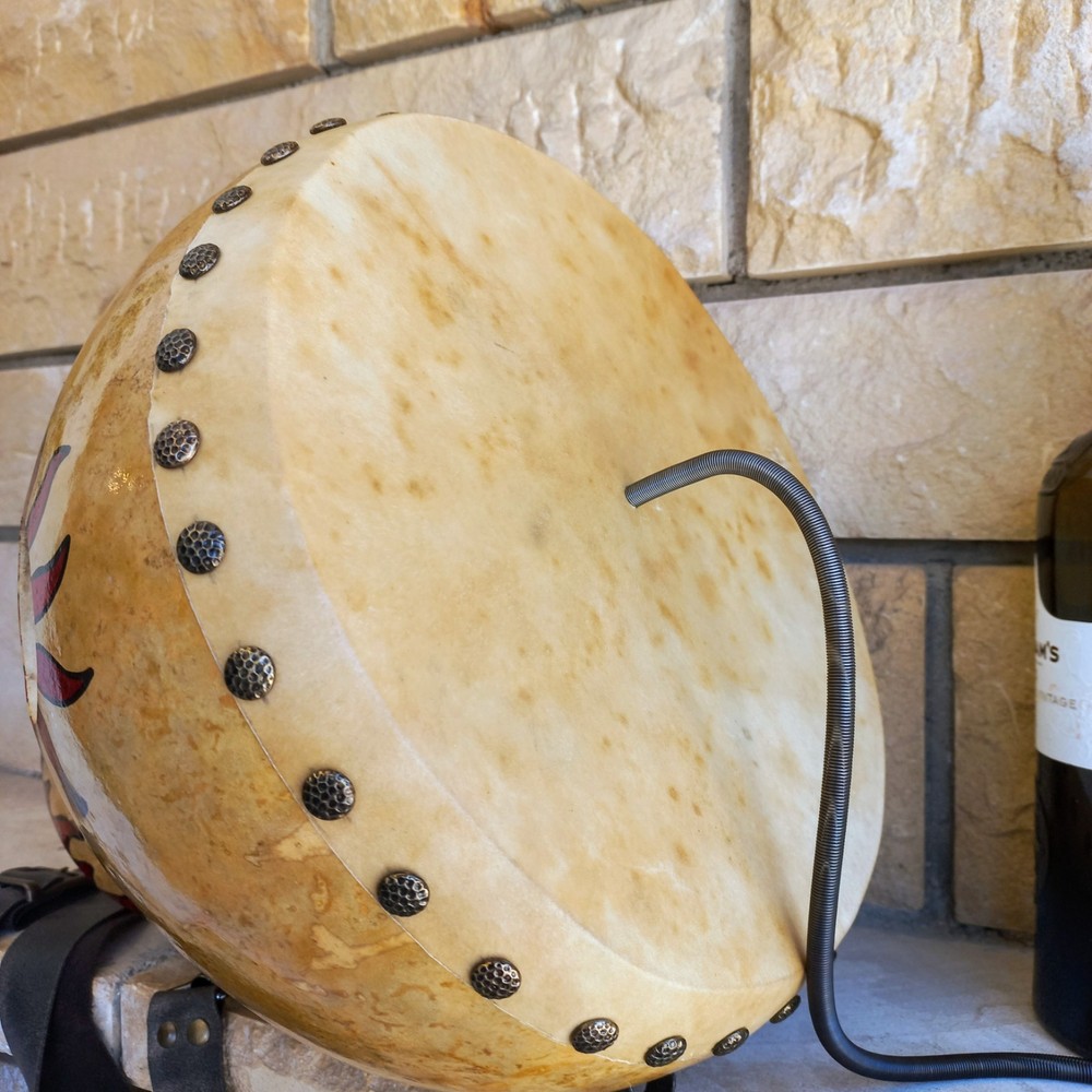 Handcrafted Adjustable Strap Drum - Dragon Thunder Gourd, Drum, and Udu Drum Com