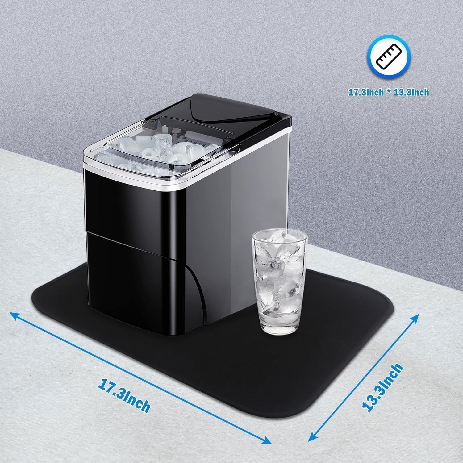 ONLY MAT Versatile Ice Maker Mat, 17.3'' x 13.3'' Protect Absorb & Slide w Ease