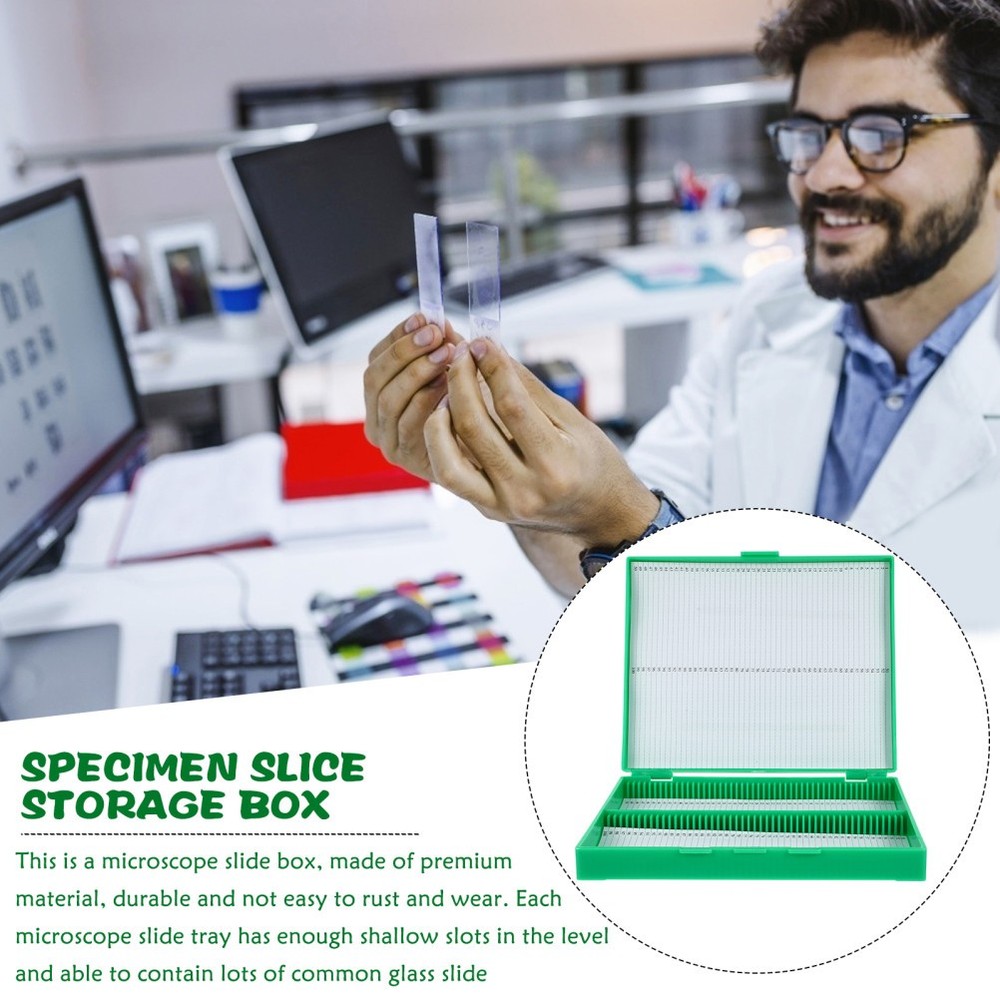 Prepared Microscope Slides Storage Container Plastic Microscope Slide Holder