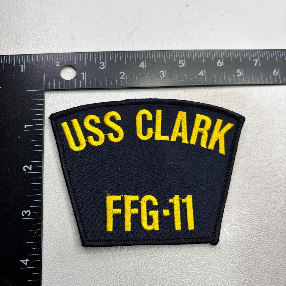 US NAVY SHIP USS CLARK FFG-11 Hat Patch 50D3