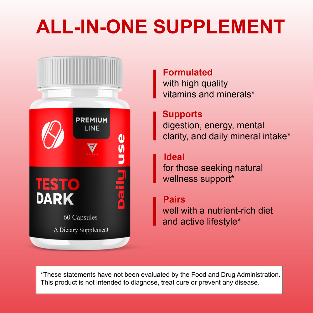 Testo Dark Capsules, Testo Dark Maximum Performance (60 Capsules)