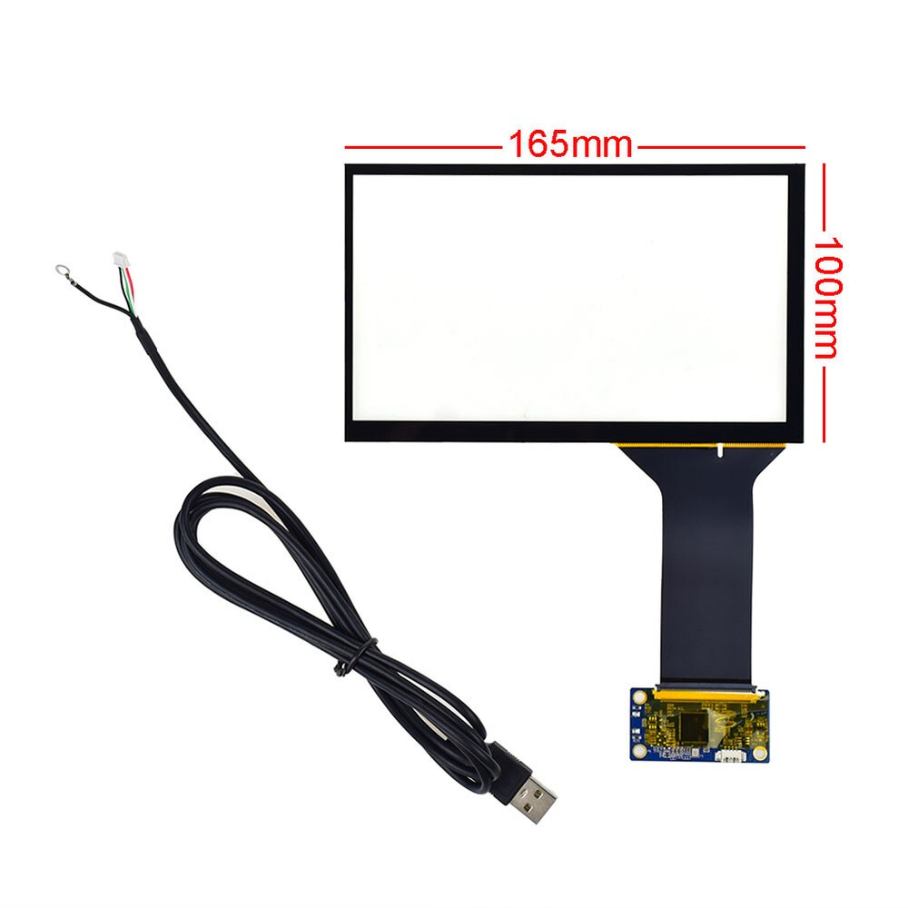 7 inch 10 Point Touch Capacitive Screen + USB Controller 165*100mm 16:9
