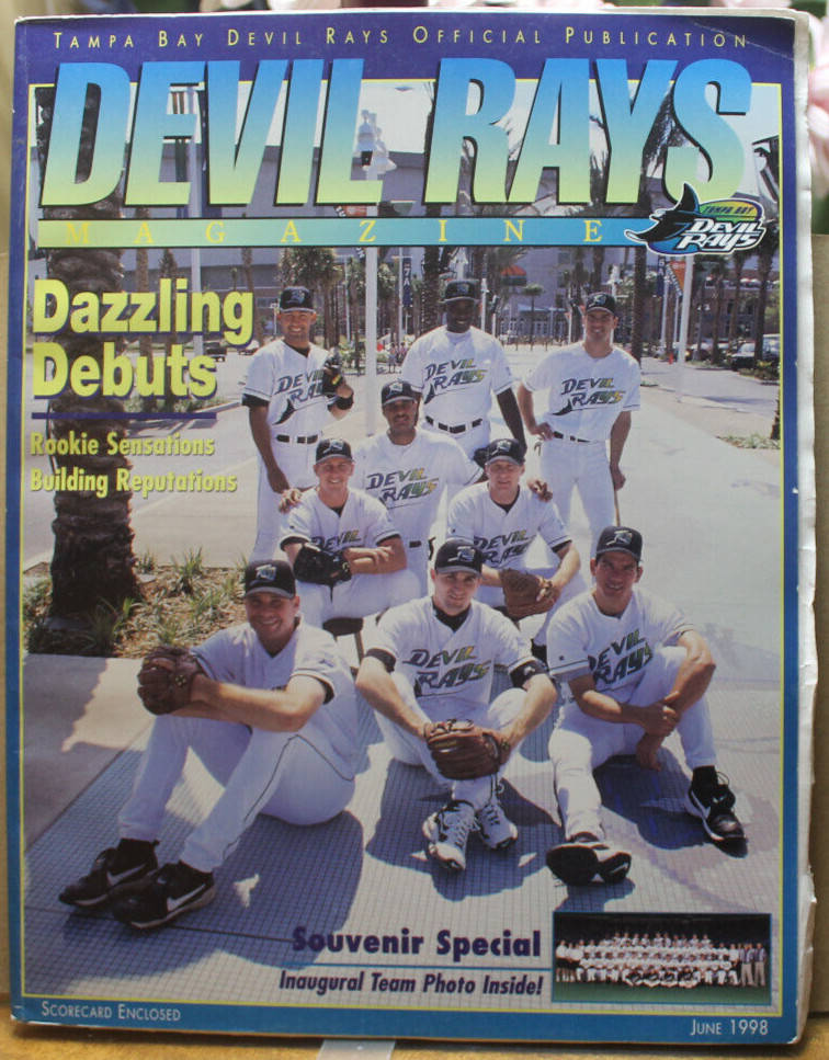 124/. TAMPABAY DEVIL RAYS  JUNE 1998 MAGAZINE