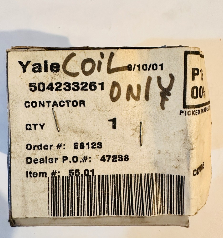 Yale Contactor Coil Only-504233261