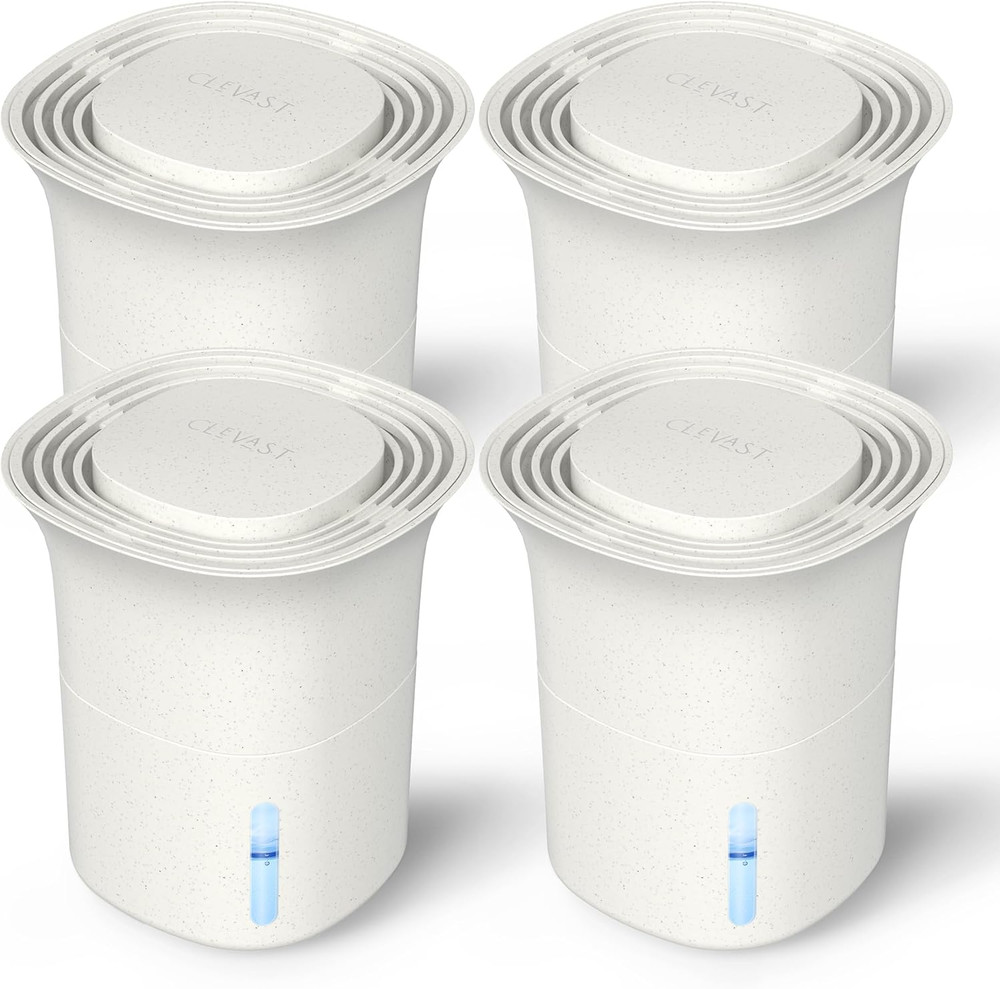 Refillable Moisture Absorber Boxes, 4 Pack 12.5 oz Reusable Dehumidifier