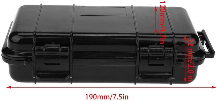 Outdoor Shockproof Waterproof Containers Storage Box, Small Hard black