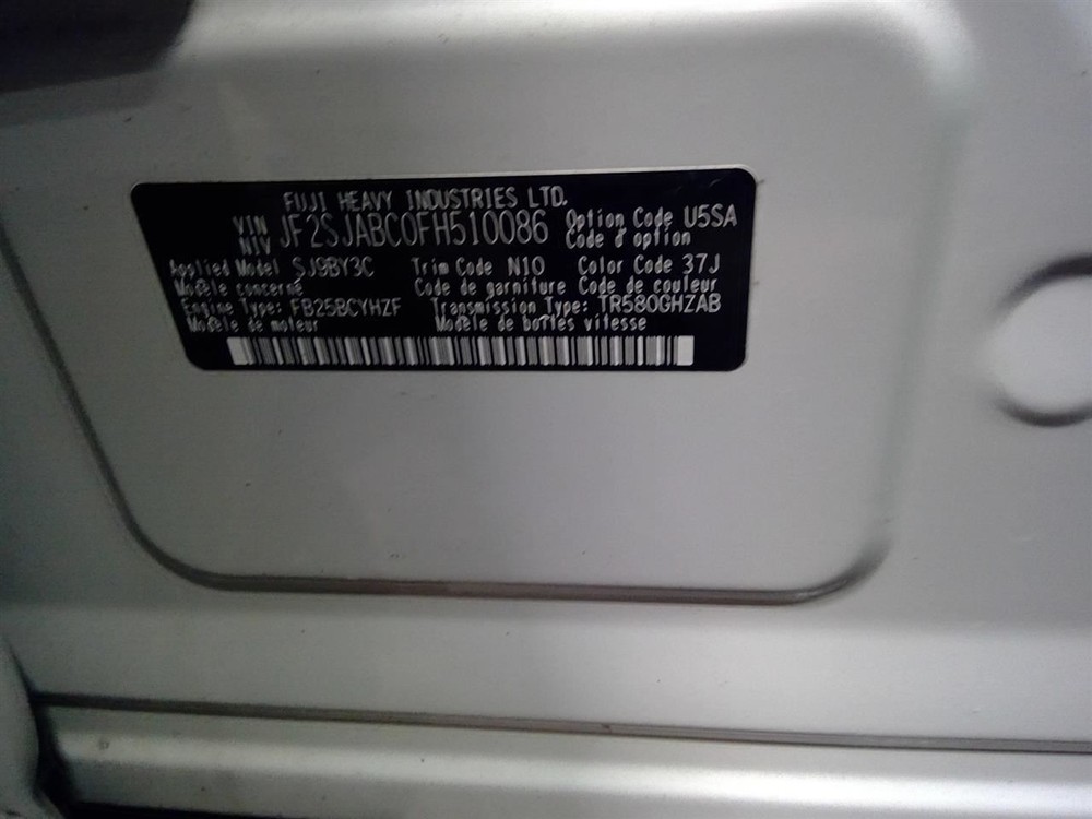 SRS Control Module Console Front Fits 14-15 FORESTER 98221SG001