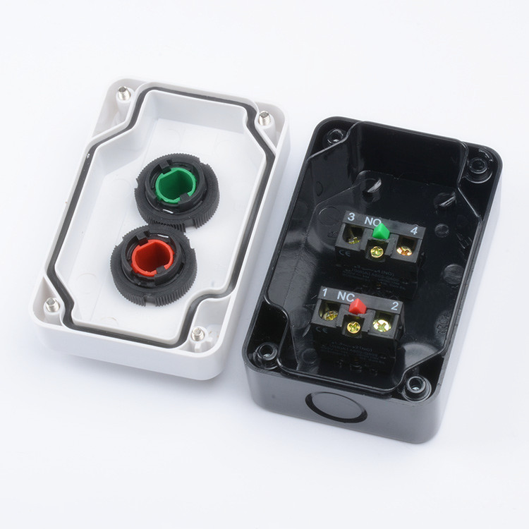 AC/DC Start /Stop Button Switch Box Control Box Button With Waterproof Connector