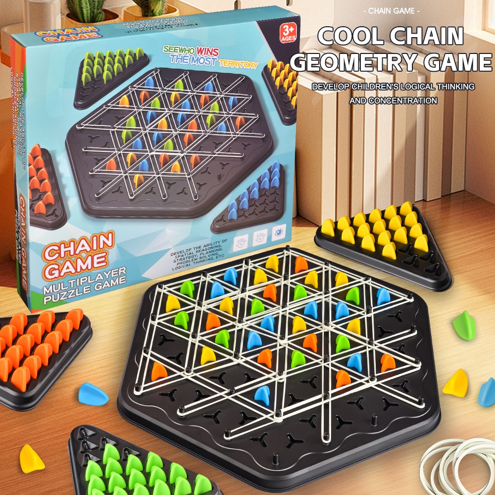 Chain Triangle Chess Educational Desktop Game for Parent-Child Interaction