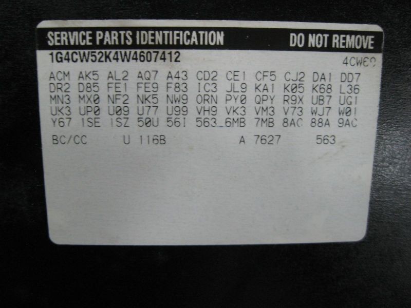 Audio Equipment Radio Amplifier 9 Speaker System Fits 98 PARK AVENUE 135106