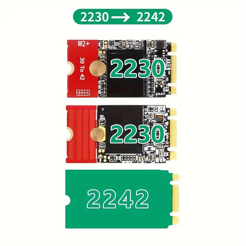 NGFF NVMe Adjustable 60-35mm PCB M.2 SSD Adapter BLACK