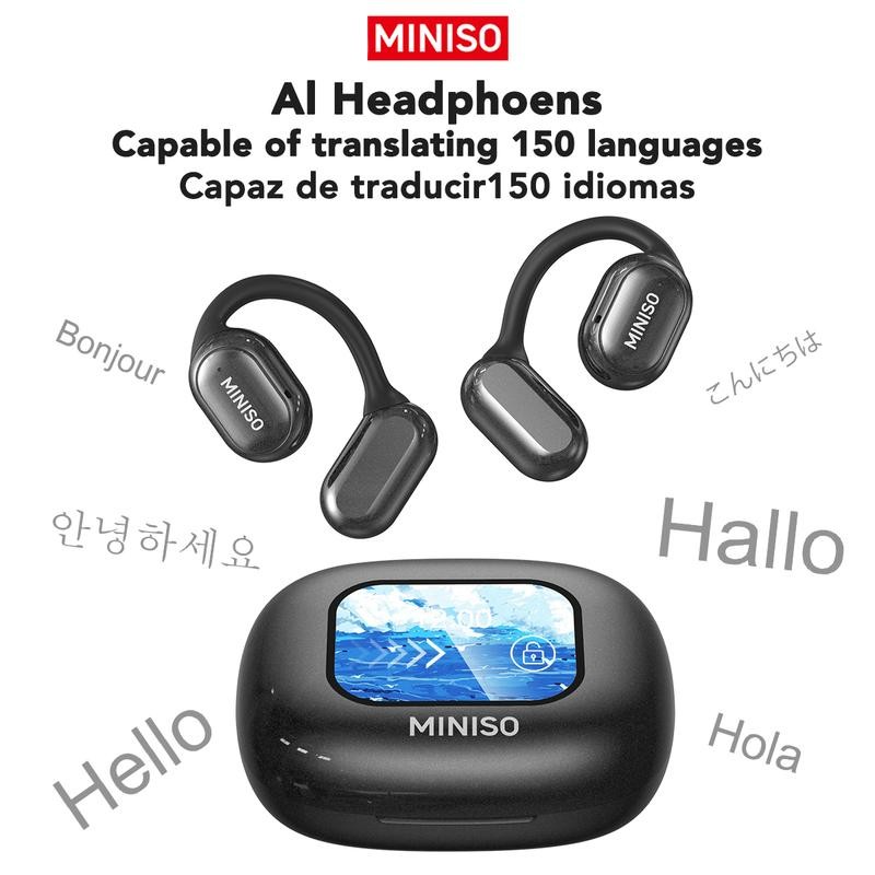 MINISO X30 Wireless Earbuds Bluetooth Headset AI Translator Headphone LED Screen