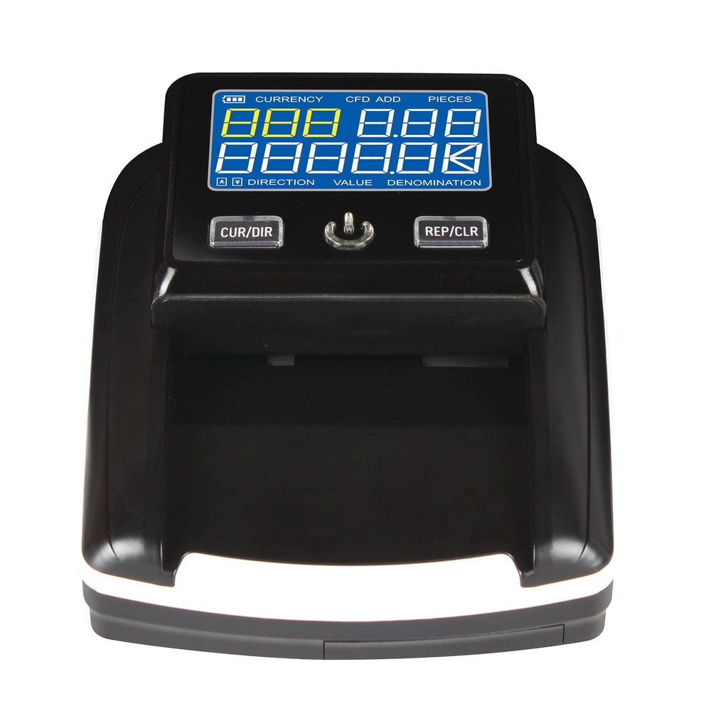 Portable Counterfeit Bill Detector Machine, Automatic 4-Way Direction USD & E...