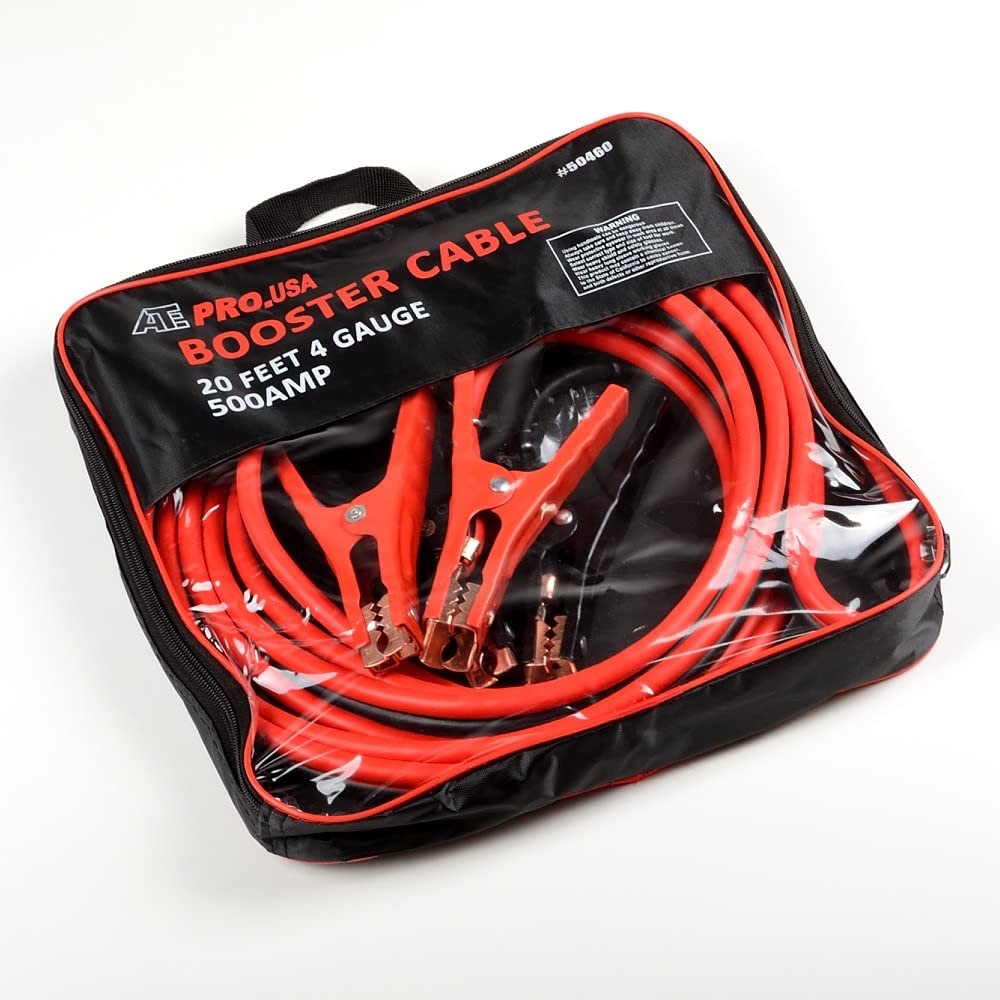 4 Gauge 20-Feet Jumper Cables, Booster Cables for Car, SUV & Trucks Battery