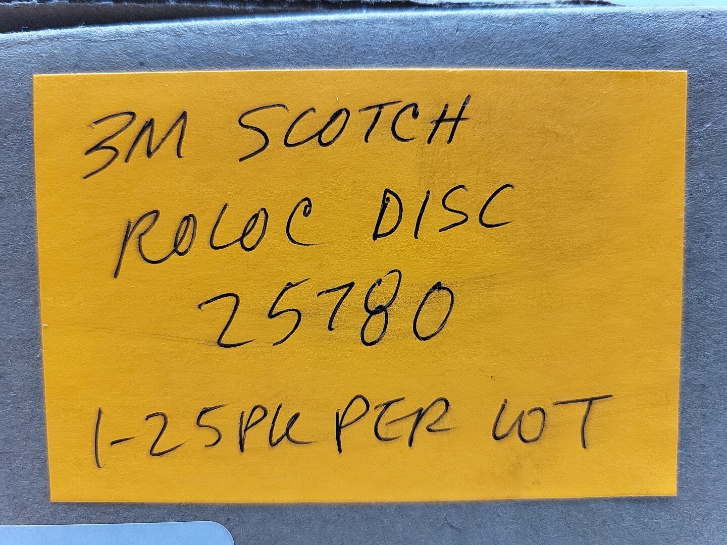 25 Pack 3M 25780 3" Scotch-Brite Quick Change Roloc Disc Very Fine TS/TSM Type 2