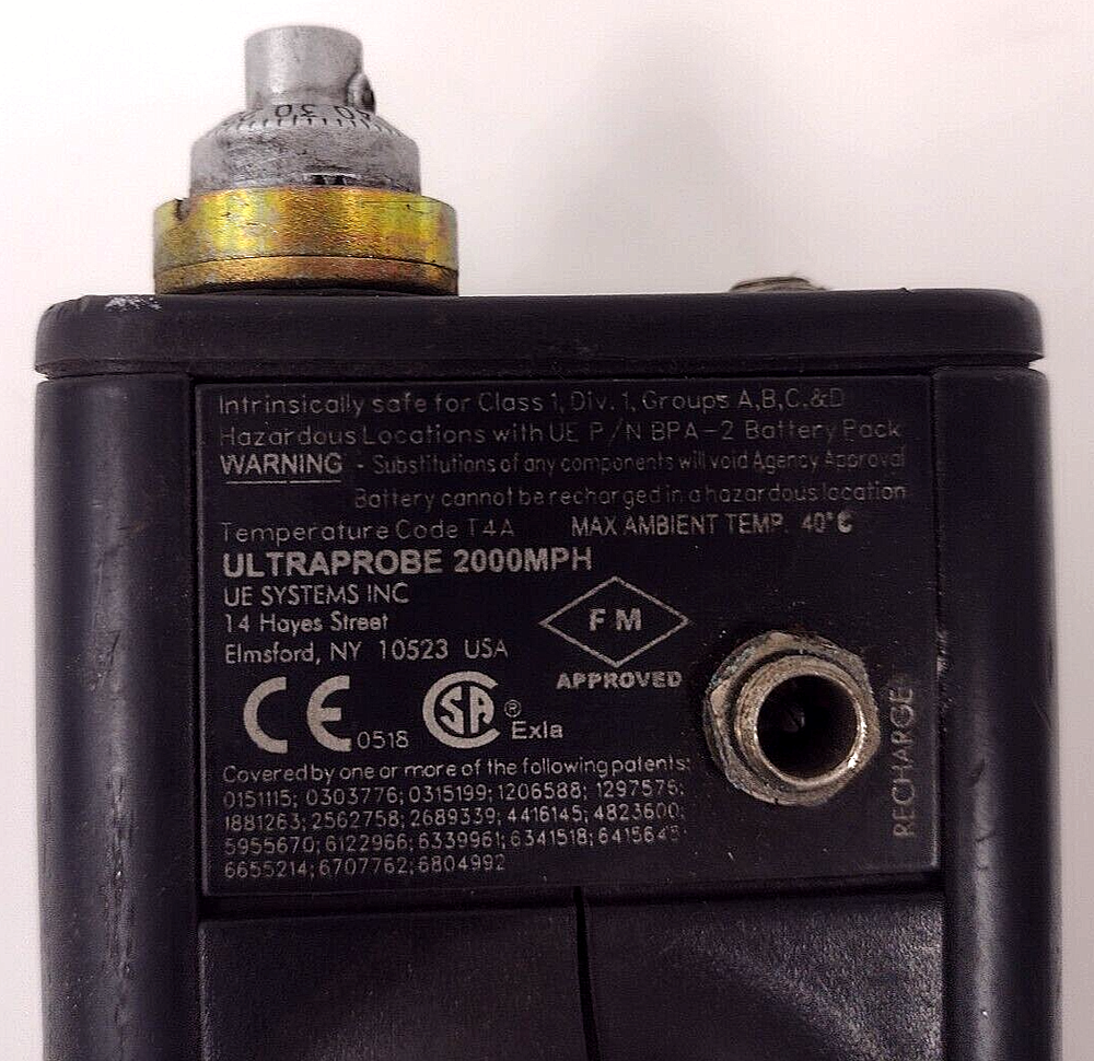 UE SYSTEMS ULTRAPROBE 2000 ULTRASONIC DETECTOR MAX AMB TEMP 40°C