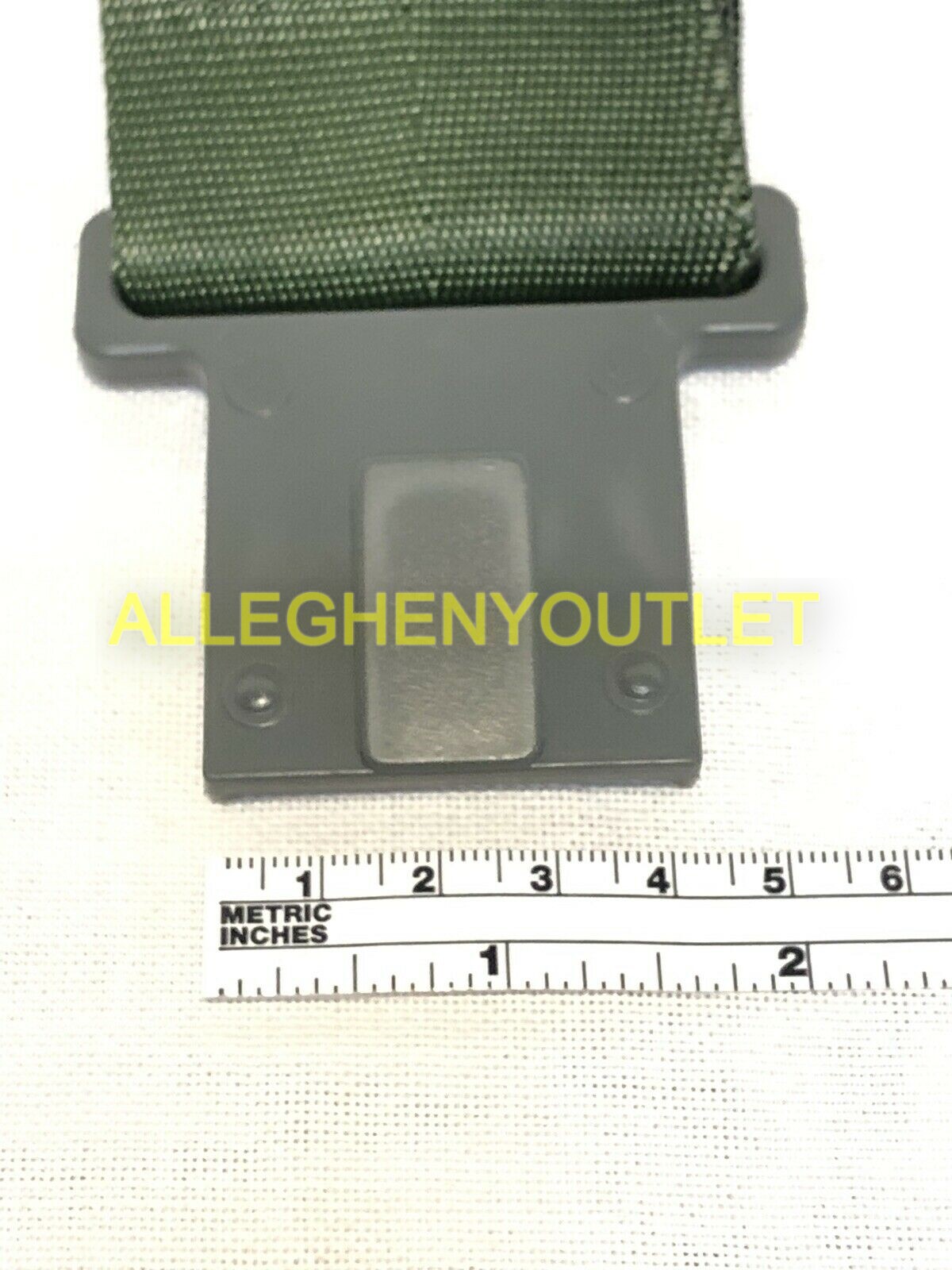 NOS US MILITARY LBE LCE ALICE WEB PISTOL BELT EXTENDER 6" EXTENSION GRAY CLIP