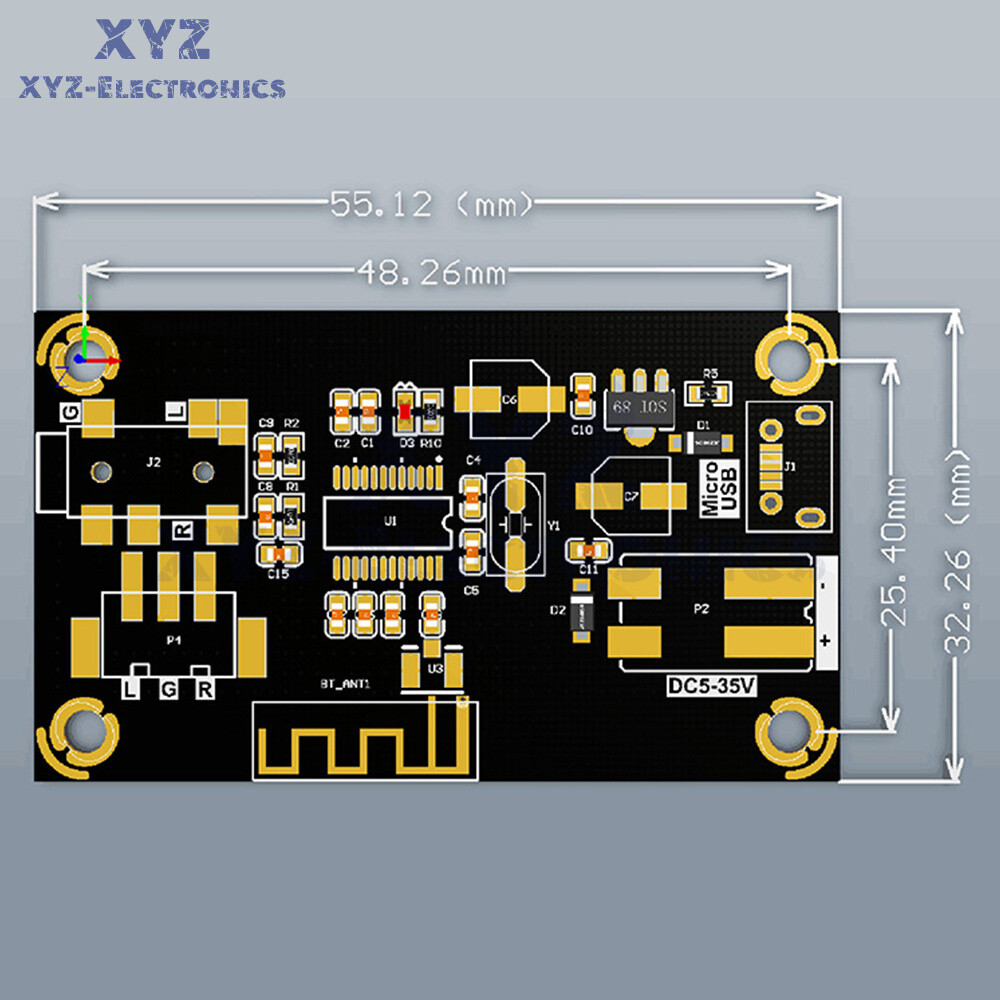 MP3 Bluetooth 4.2 Decoding Board Audio Amplifier Board Car Audio Receiver Module