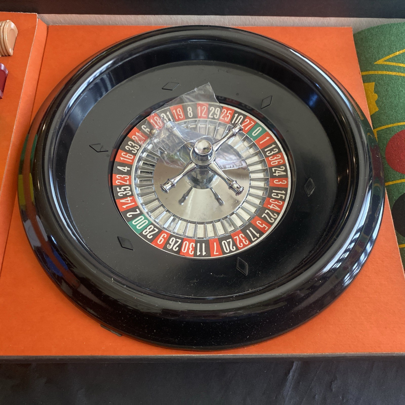 E. S. Lowe Vintage Roulette Complete Set No 907 Never Used 8" Diameter Wheel NIB