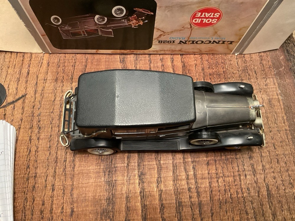 Solid State Lincoln 1928 Model L Convertible Car Radio