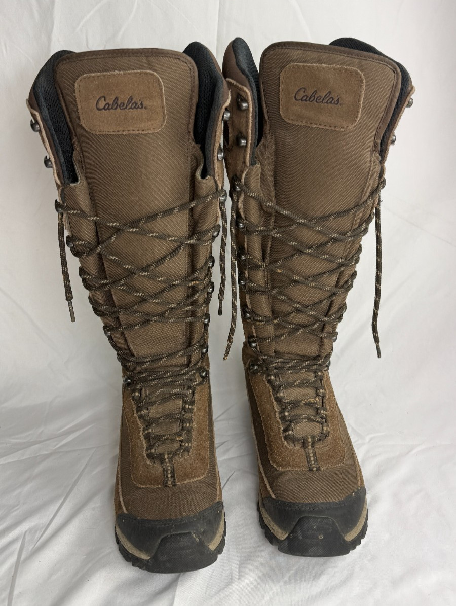 Cabelas Snake Boots 4Most Technology w/ Vibram Soles Brown/Black SZ 8D