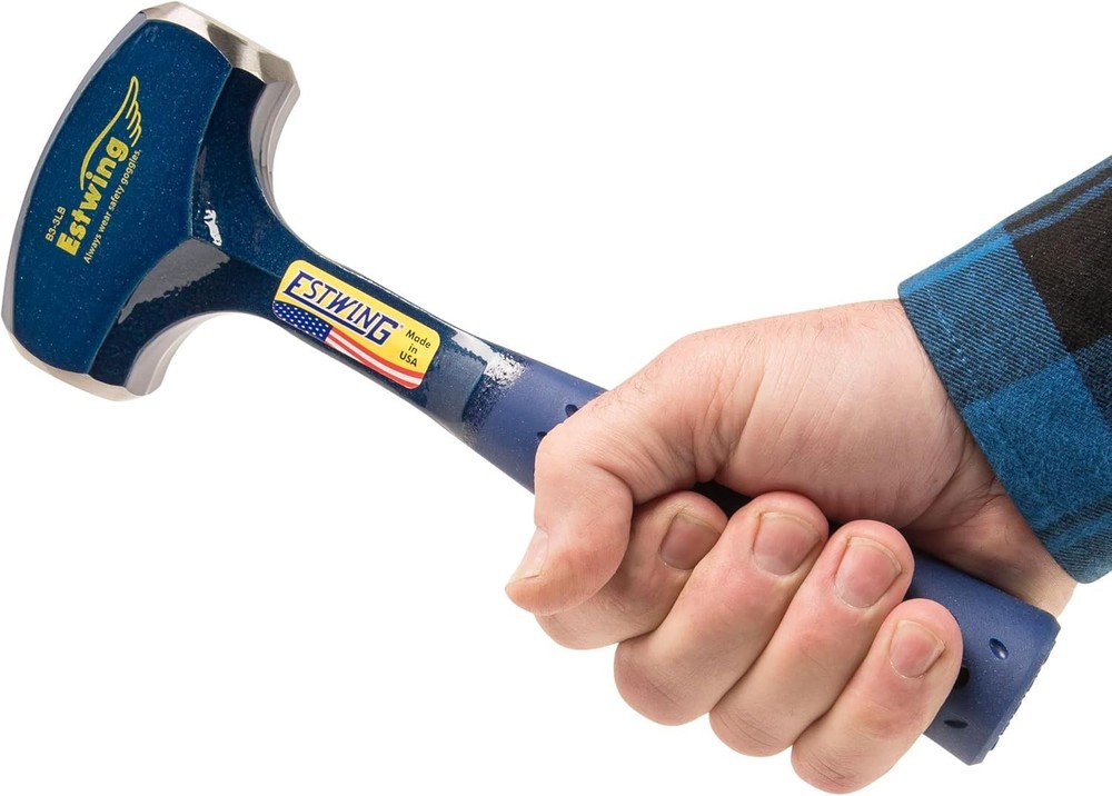 Optimally Designed 3Lb Sledge Hammer with Shock Reduction for Comfort & Control