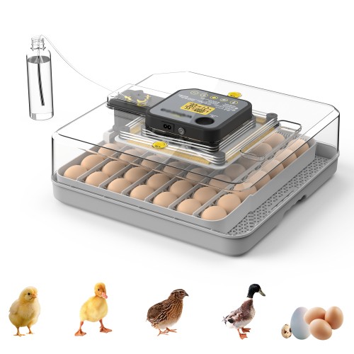 Incubators for Hatching Eggs, 48 Egg Incubator with Automatic Egg Turning