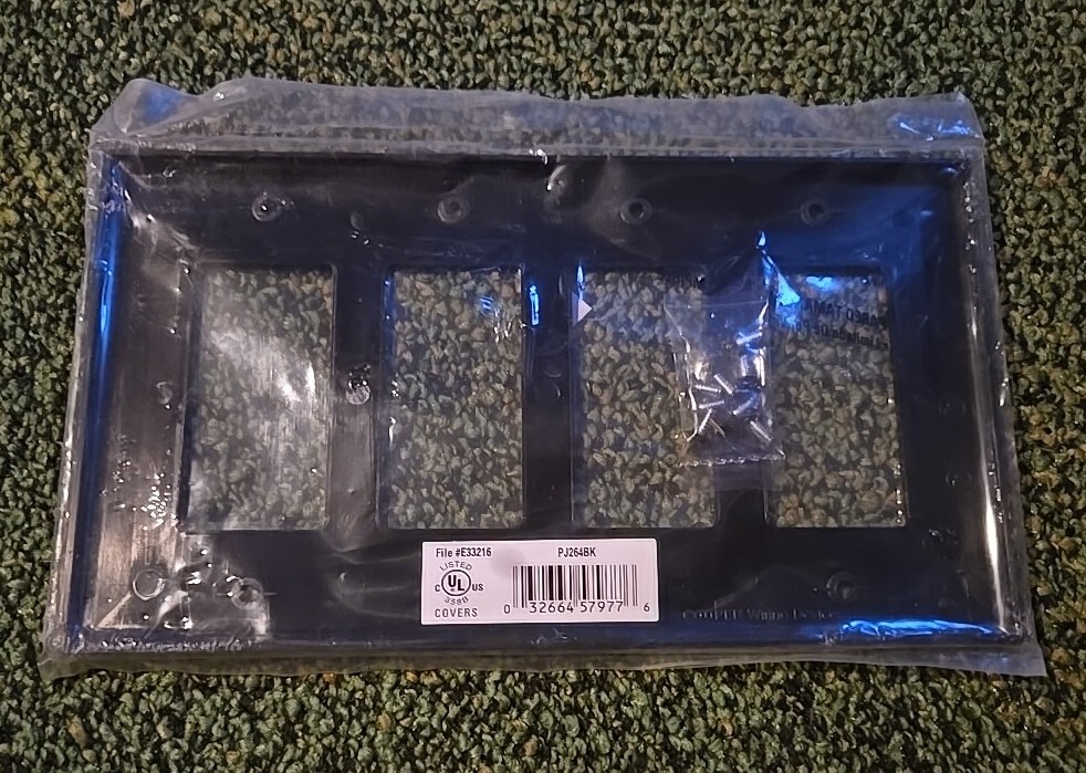 cooper 4 gang black PJ264BK