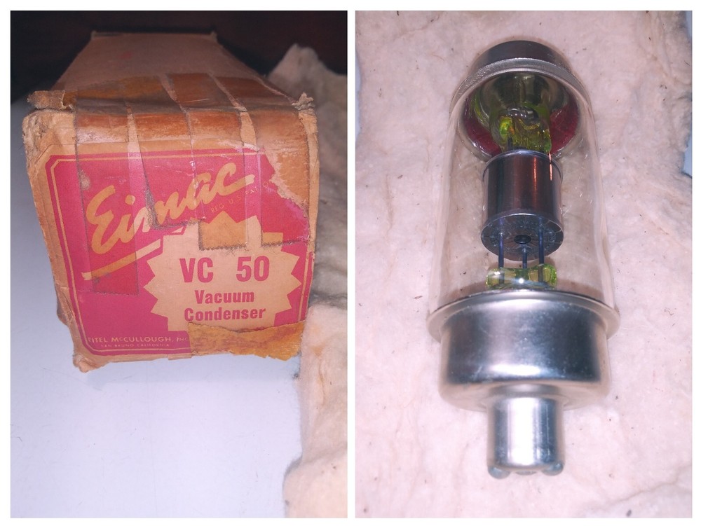 EIMAC VC-50 NAVY VACUUM CAPACITOR