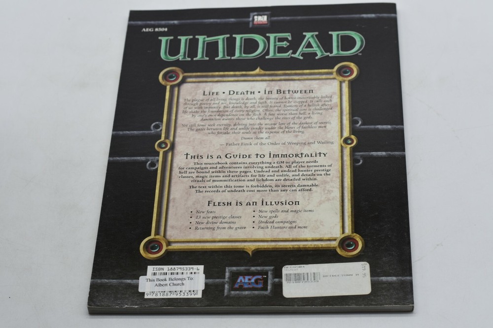 Undead Dungeons & Dragons d20 FAST SECURE SHIPPING