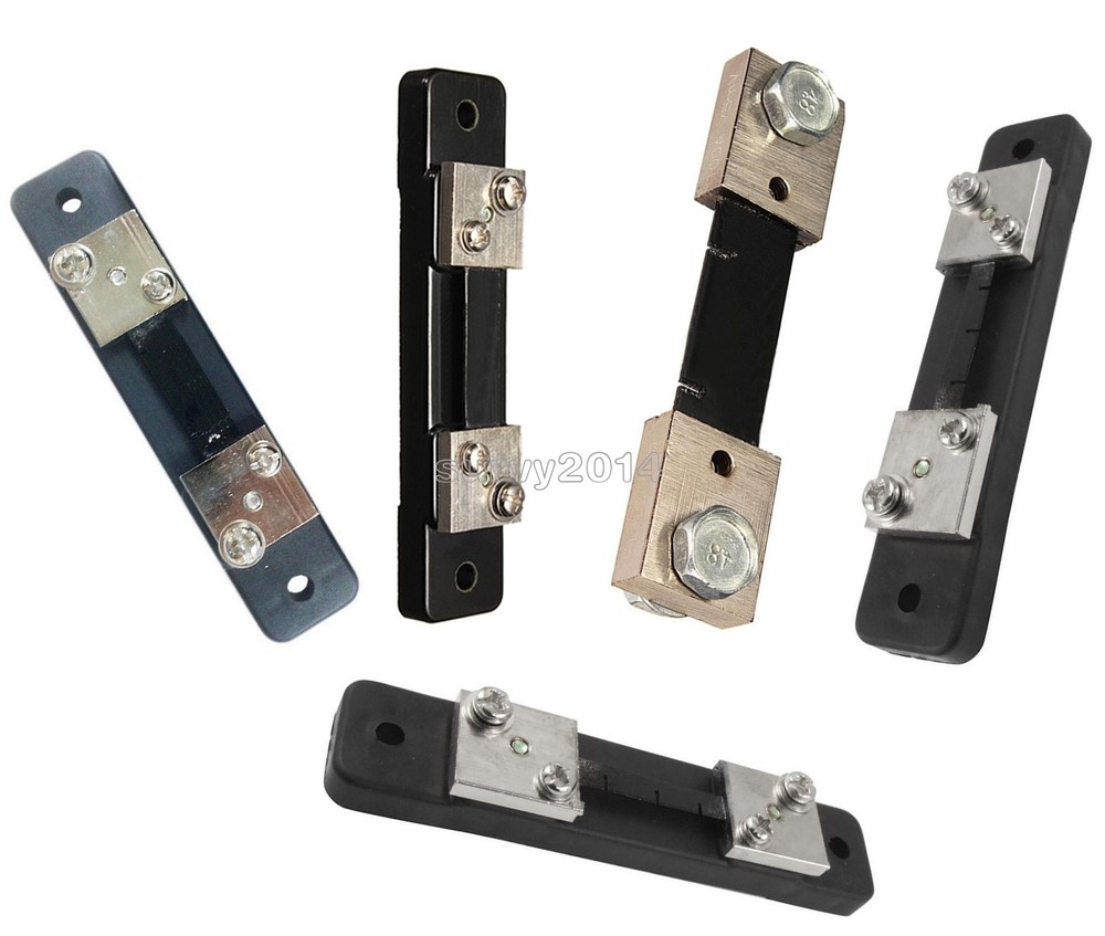 75mV DC 10/20/30/50/100A Current Shunt Resistor For Amp Ammeter Panel Meter FL-2