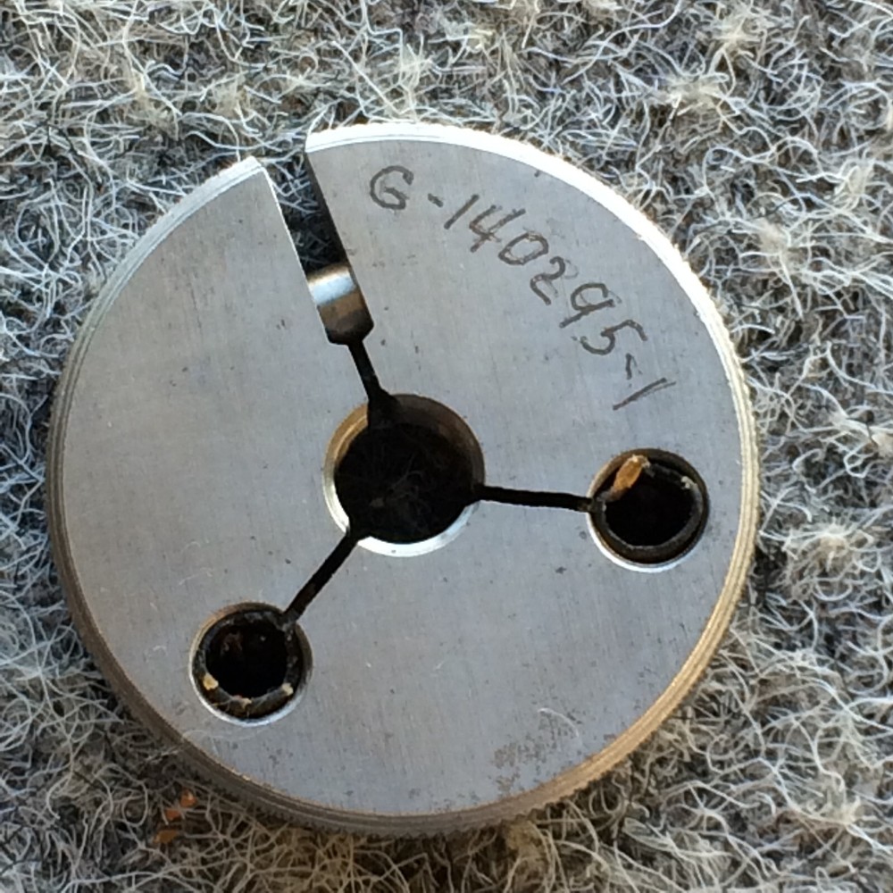 3/8-24 UNF-3A THREAD RING GAGE SET GO .3430