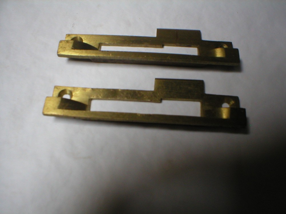 Antique Solid Brass Offset Striker Plate