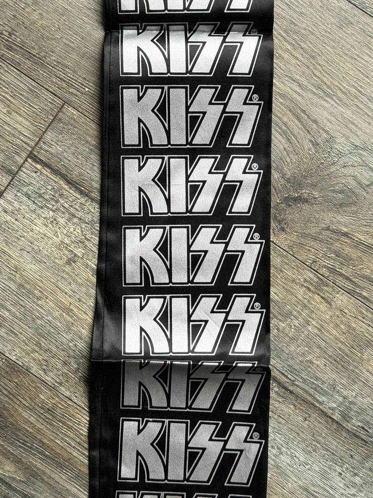 KISS Scarf Banner Unmasked Tour 1980 1981 Vintage Kiss Aucoin Memorabilia
