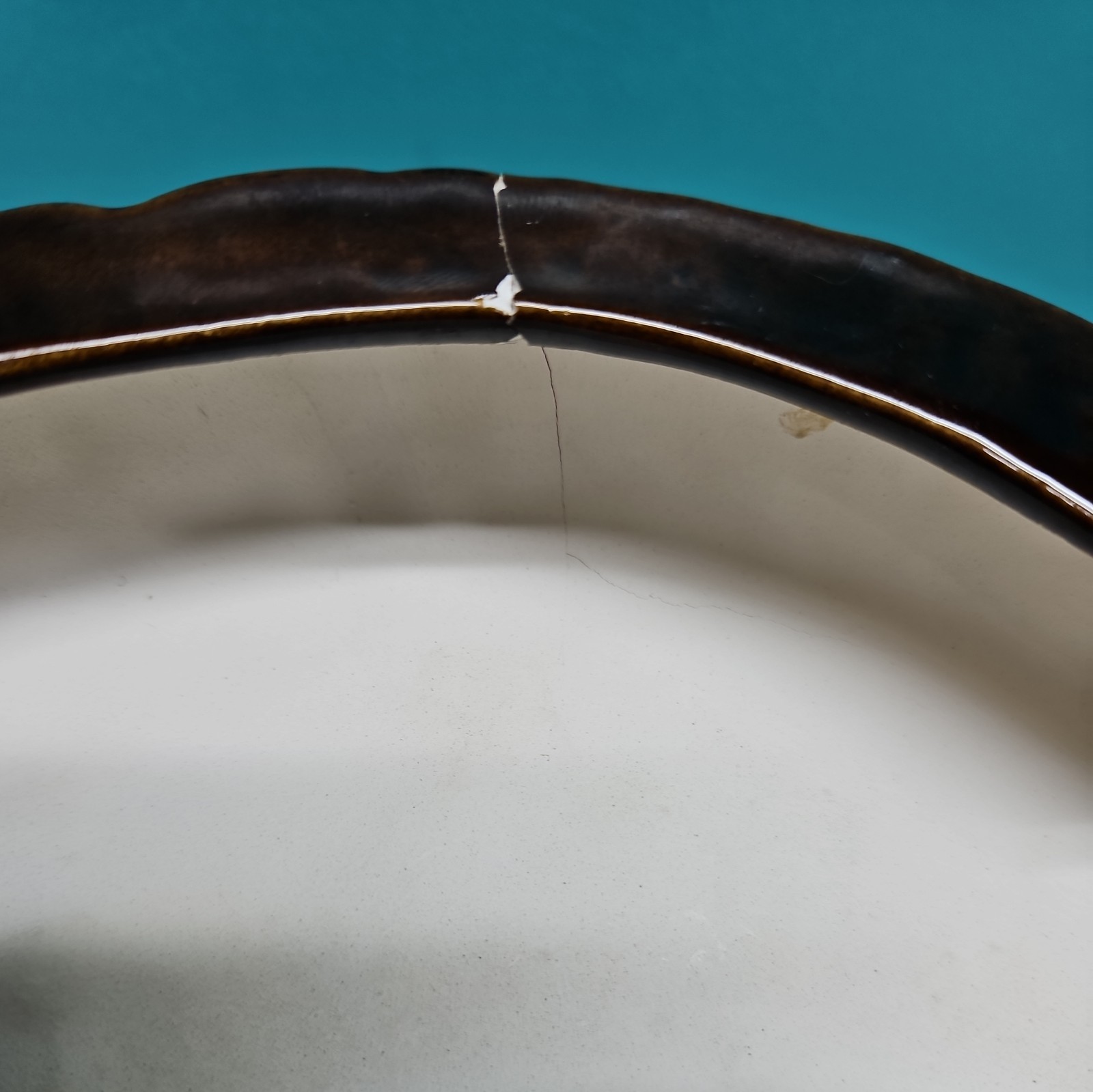 Vintage Coal Miner's Ashtray Large 11” Ceramic