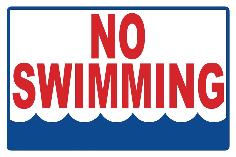 NO SWIMMING - SIGN - #PS-445