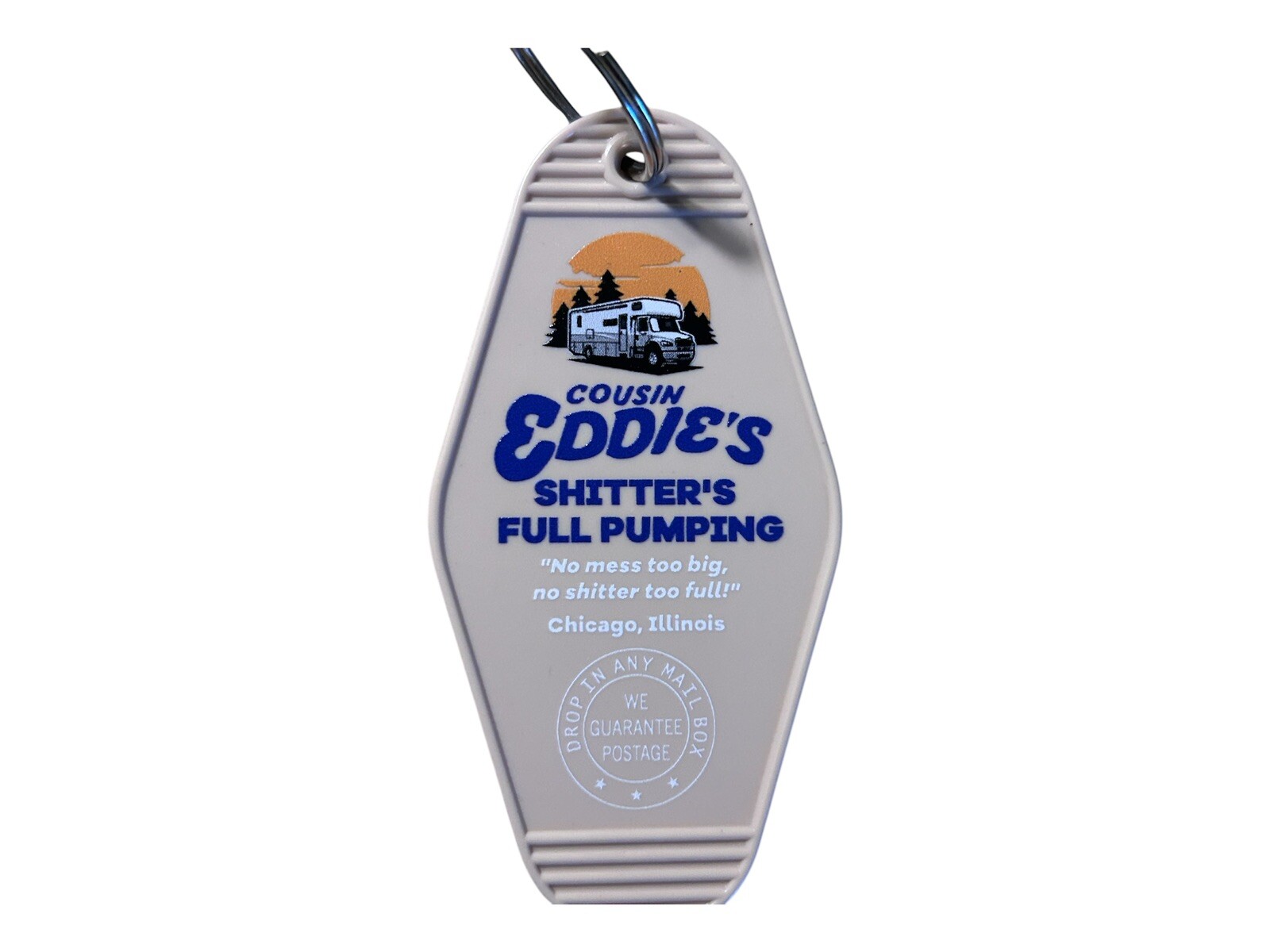 National Lampoon Vacation Inspired Cousin Eddie's Cleanup Crew Keytag