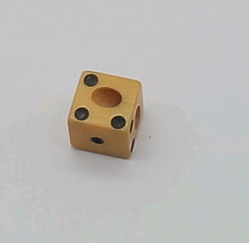 Vintage Bakelite Die Dice Bead Craft Replacement