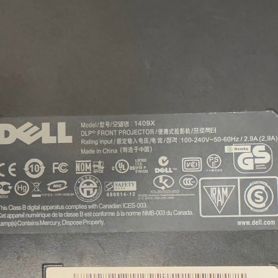 Dell 1409X DLP Projector