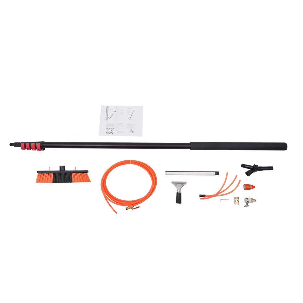 Solar Panel Cleaning Brush & Pole Kit Window Cleaner Solar Panel Cleaning System