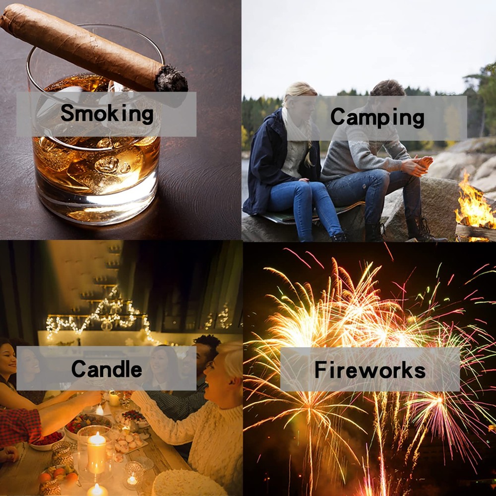 Butane Torch Lighter, Refillable Kitchen Cooking Torch with Safety Lock, Wind...