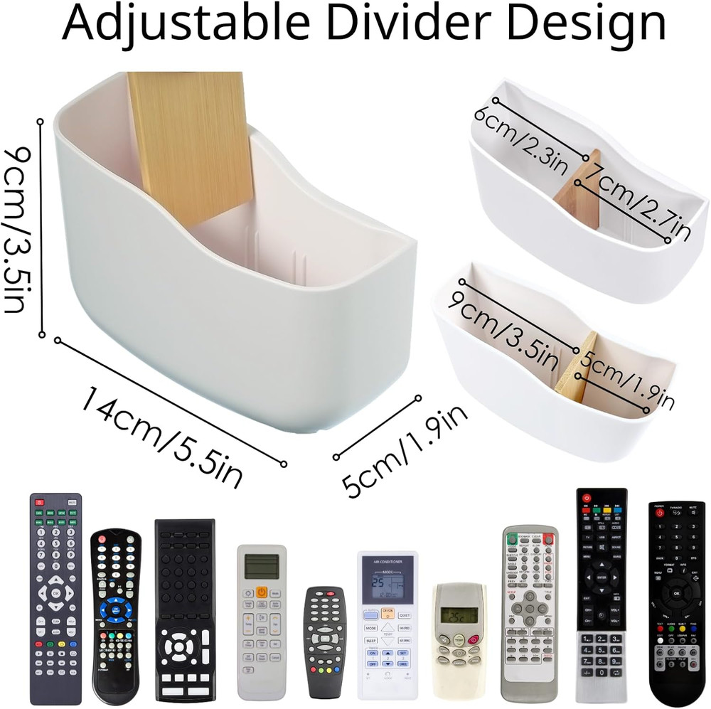 LINFIDITE TV Remote Holder Wall Mount Remote Control Holder for Bed Universal Be