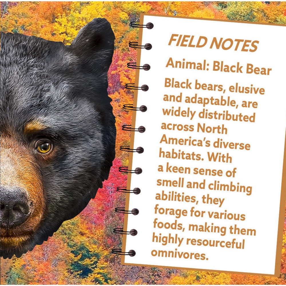 MasterPieces - Black Bear 100 Piece Shaped Jigsaw Puzzle