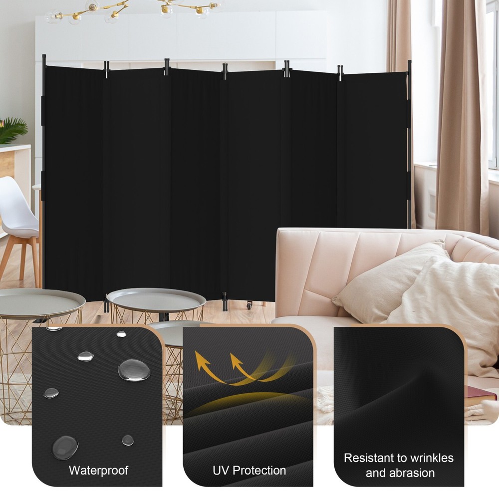 6 Panel Room Divider,folding screen portable wall partition room divider
