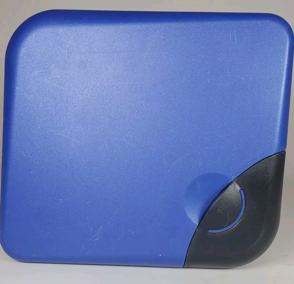 Tuperware CD/DVD Case Keeper Vintage Blue