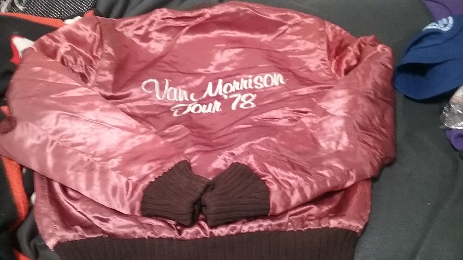 VAN MORRISON 1978 SATIN TOUR JACKET M 24X21 BILL GRAHAM GIFT 2 ZOHN ALTMAN HTF
